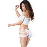 Chilirose - Cr 3779 Ensemble Deux Pièces Blanc S/M